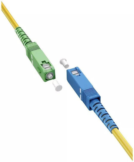 Goobay Optical Fiber Cable SC-APC 0.5m Yellow