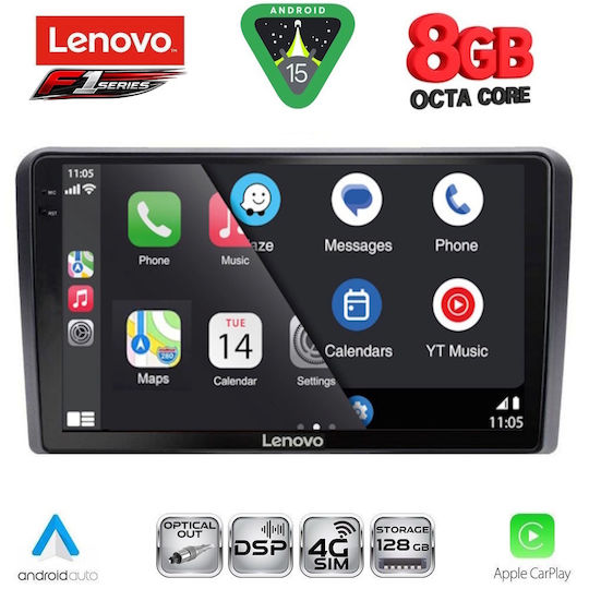 Lenovo Ηχοσύστημα Αυτοκινήτου για Alfa Romeo Spider / Brera 2004-2012 (Bluetooth/USB/WiFi/GPS/Apple-Carplay/Android-Auto) με Οθόνη Αφής 9"