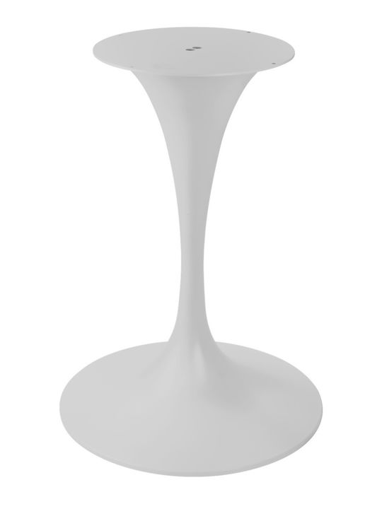 Masa Pătrată Bar Din Lemn Cu Ramă Metalică Albă 70x70x74cm