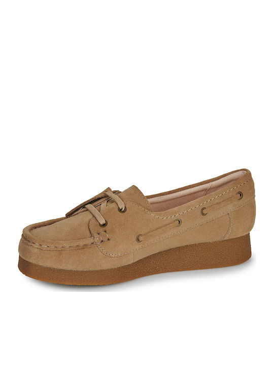 Wallabee EVO Damen Bootsschuhe Dark Sand Suede