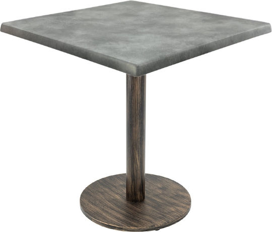 Copperfield Quadratischer Bar Vintage Bronze Antik-Look 80x80x74cm Copperfield Quadratischer Bar Vintage Bronze Antik-Look 80x80x74cm