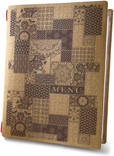 DAG Style Menu Holder in Brown Color Custom Eco