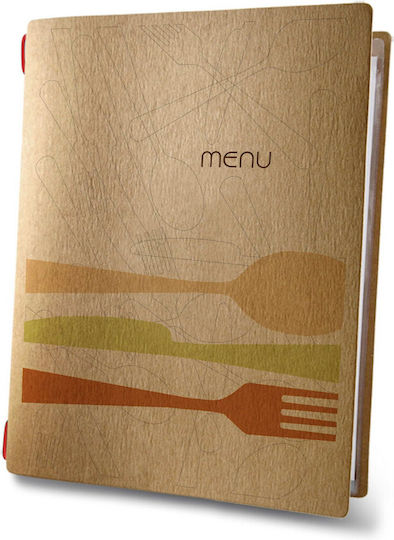 DAG Style Menu Holder Made of Cellulose in Brown Colour Custom Eco