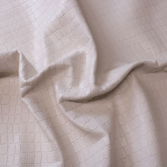 Crocodile Leather Crs003 Cow Embossed Cream 2.40–2.60m²