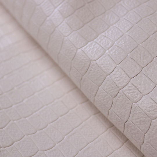 Crocodile Leather Crs003 Cow Embossed Cream 2.40–2.60m²
