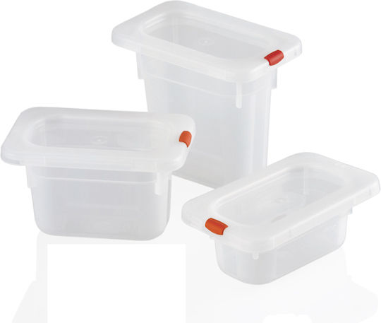 Raki Polypropylene Gastronorm Tray 1/9-100 176x108x100mm 850ml White
