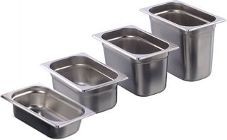 Ozti Tăvi Gastronorm 1/4 Din Oțel Inoxidabil 150x265x162mm 3.6lt