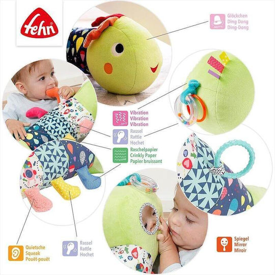Fehn Ζωάκι Crawling Roll Caterpillar από Ύφασμα με Ήχους για Νεογέννητα