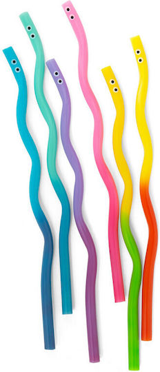 Καλαμάκια Αλλάζουν Kidoki Wiggly Worm Kikkerland Kid60