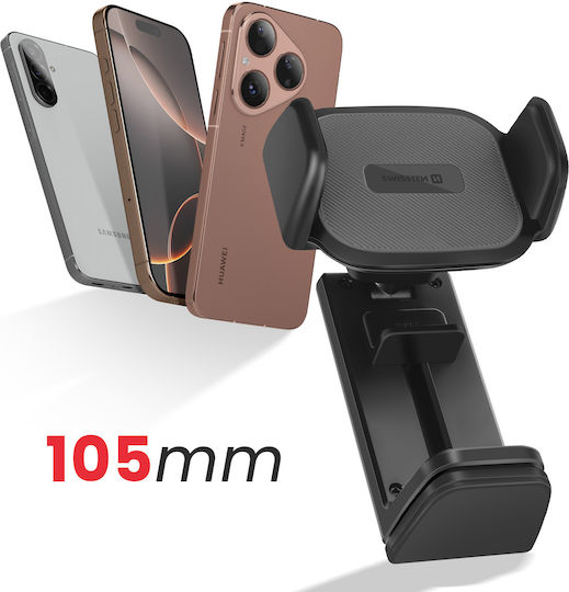 Swissten Smartphone Halterung 4,7 Bis 8,7 Zoll All-Terrain 360° Drehbar Schwarze