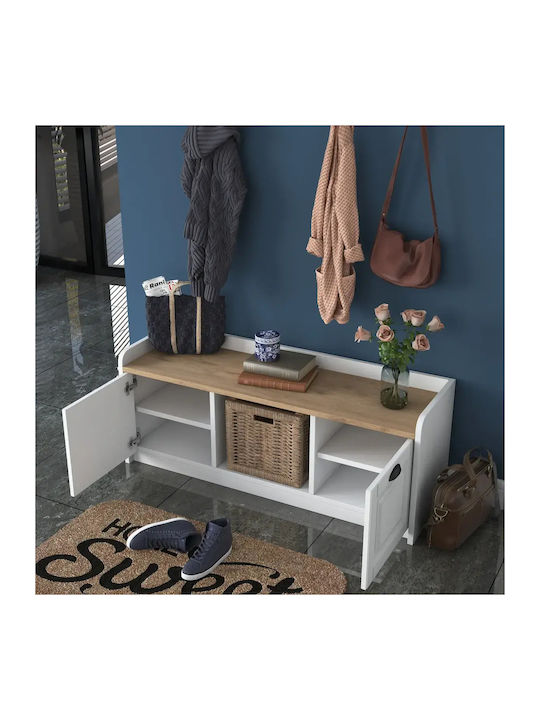 SteweHome Flurmöbel & Aufbewahrung mit Schuhregal Kremástra Topíou Eísodous 120x40x45cm