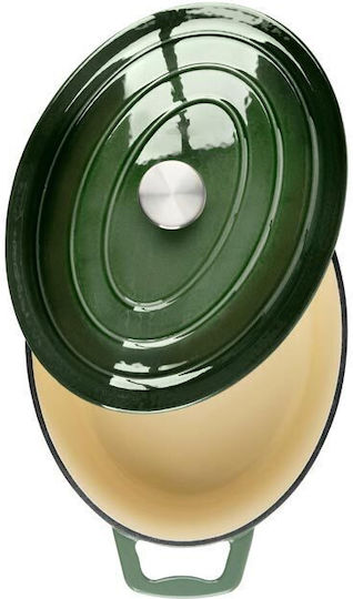 Alpina Switzerland Dutch Oven Round Made of Porcelain 33x25cm 1pcs