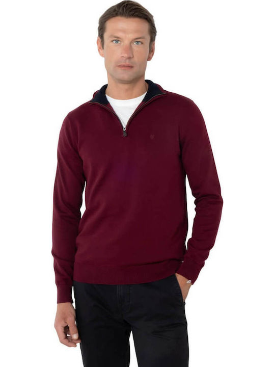 Pulover cu mânecă lungă Burgundy