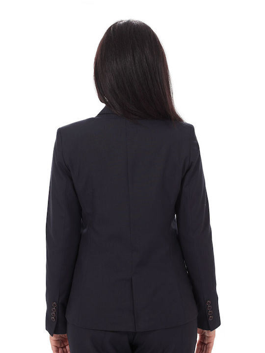Σακάκι Κοστουμιού Γυναικείο Nicole Uniform Μπλε Σκούρο