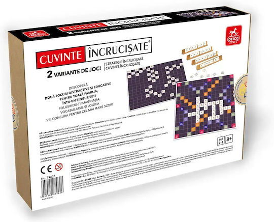 Joc de Societate Crossword Words pentru 2-4 Jucători 8+ Ani D-Toys