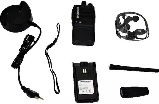 BF-T100 Walkie Talkie 8W χωρίς Οθόνη Σετ 2τμχ