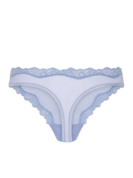 Hazel Damen Zeichenfolge mit Spitze Blau