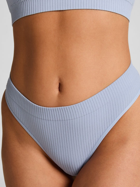 Dianne Hochtailliert Damen Zeichenfolge Blau