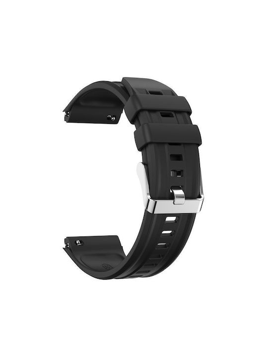 Curea Monocromă din Silicon Huawei Watch GT 6 Pro Neagră