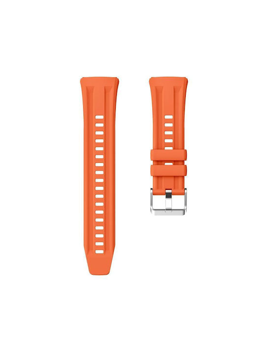 Einfarbiges Silikonarmband Huawei Watch Gt 6 Pro Orange