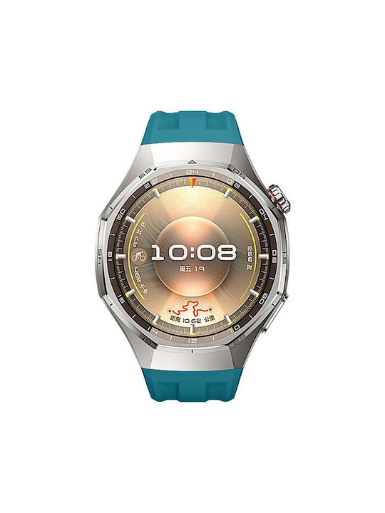 Einfarbiges Silikonarmband Für Huawei Watch Gt 6 Pro Blau