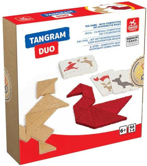 Joc de Societate Tangram Duo pentru 1-4 Jucători 6+ Ani D-Toys