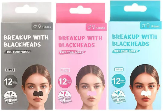 One Fashion Clear-up Nose Strips Προσώπου Καθαρισμό Unisex Μαύρο 12τμχ