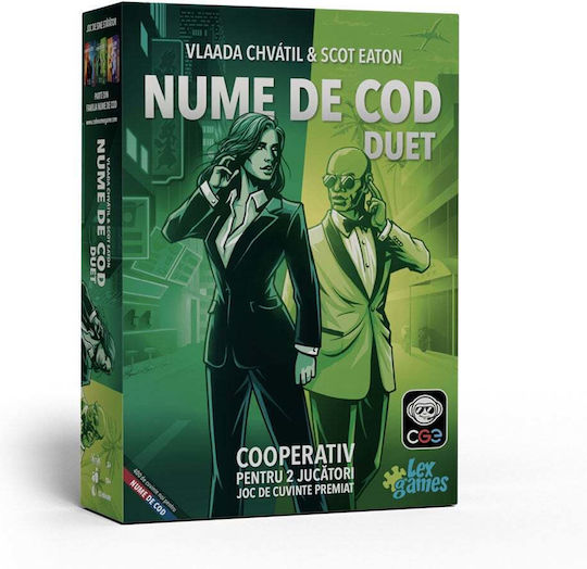 Joc de Societate Codenames Duet pentru 2 Jucători 10+ Ani Lex Games