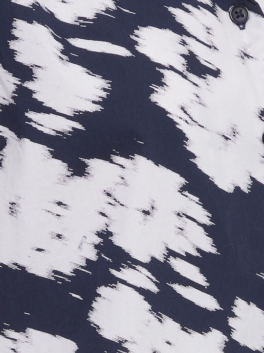 Kurzärmelig Damen Hemd Blue