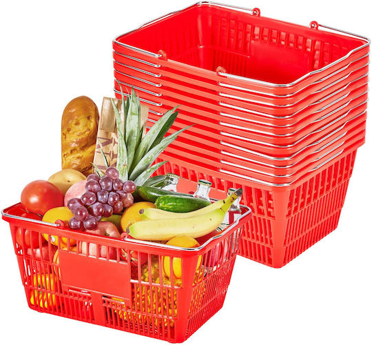 Vevor Shopping Basket Red