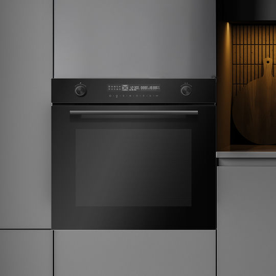 Davoline Premium BI O 1472 Φούρνος άνω Πάγκου 72lt Π59.5εκ. Μαύρος