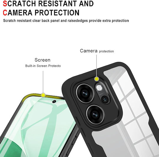Techsuit ColorVerse 360 Vollschutz Transparent (Oppo Reno14F)