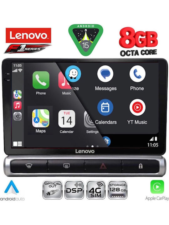 Lenovo Car Audio System for Citroen C3 / DS3 2016 (Bluetooth/USB/WiFi/GPS/Apple-Carplay/Android-Auto) with Touch Screen 9"