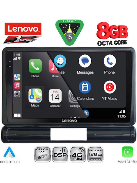 Lenovo Car Audio System for Citroen C3 / DS3 2016 (Bluetooth/USB/WiFi/GPS/Apple CarPlay/Android Auto) with 9" Touch Screen