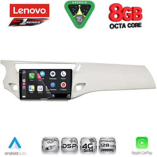 Lenovo Car Audio System for Citroen C3 / DS3 2009-2016 (Bluetooth/USB/WiFi/GPS/Apple-Carplay/Android-Auto) with Touch Screen 9"