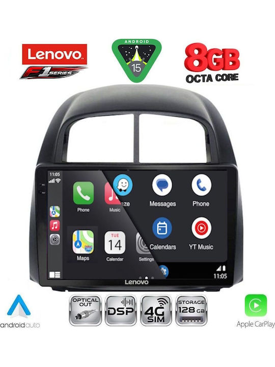 Lenovo Car Audio System for Daihatsu Sirion 2006-2012 Bluetooth USB Wi-Fi GPS Apple CarPlay Android Auto with 10-Inch Touch Screen LENOVO SSR 10124 CPA