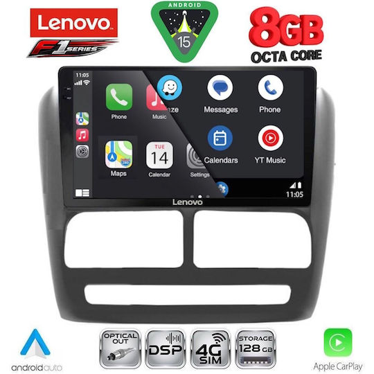 Lenovo Car Audio System for Opel Combo Fiat Doblo 2010-2015 (Bluetooth/USB/WiFi/GPS/Apple-Carplay/Android-Auto) with Touch Screen 9"