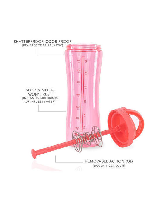 Performa Shaker Πρωτεΐνης 700ml Πλαστικό Ροζ Performa Shaker Πρωτεΐνης 700ml Πλαστικό Ροζ