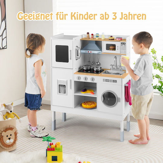 Costway Kinderküche Aus Hölzern Für 3+ Jahre