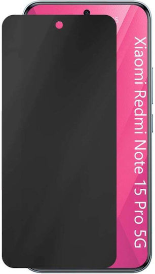 Screen Protector Xiaomi Redmi Note 15 Pro 5g Anti-spy Ultra HD 9h Protecție Instalare Ușoară Set 111d Sticker Privacy