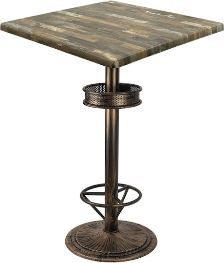 Masă Bar 80x80x112 Vintage Bronz Masă Bar 80x80x112 Vintage Bronz