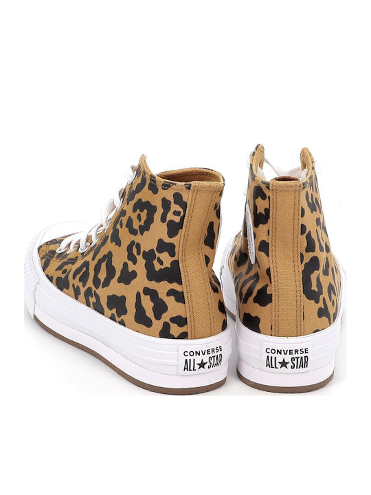 Chuck Taylor All Star Παιδικά Sneakers High Καφέ