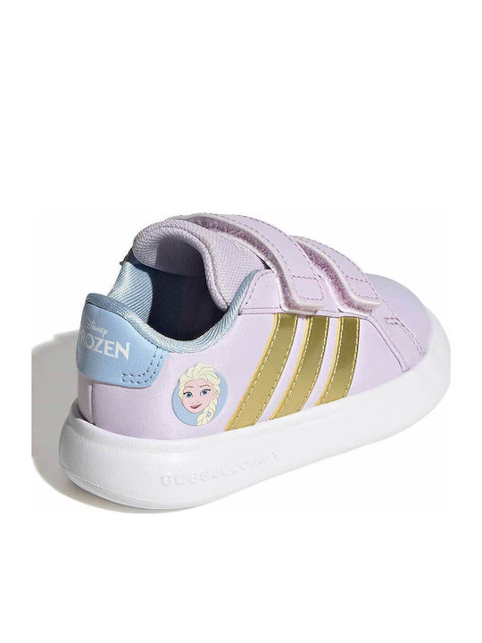 Grand Court Παιδικά Sneakers με Σκρατς Μωβ