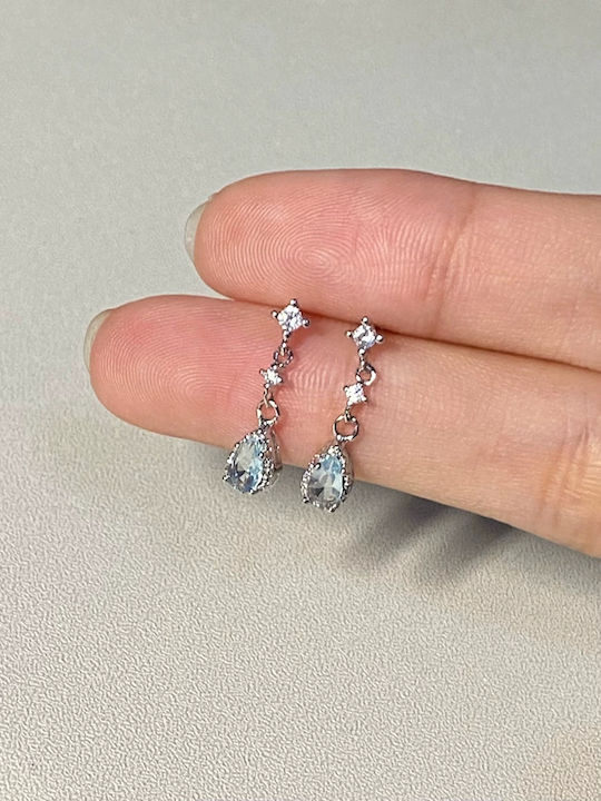 Earrings made of Silver with Stones