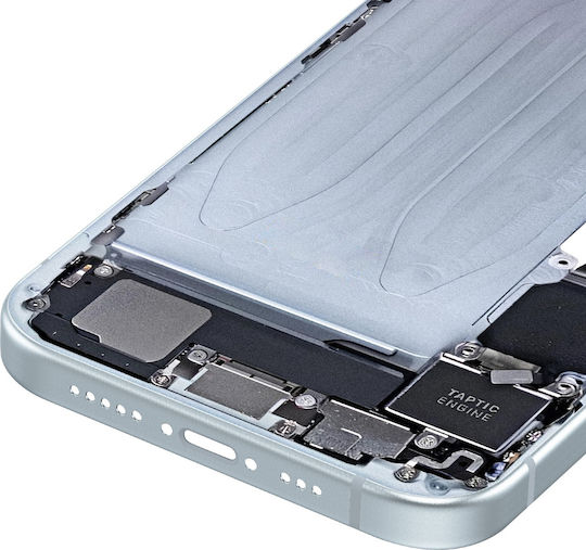 Clappio Средна Рамка За Iphone 15 Прецизно Сигурно Прилягане Син