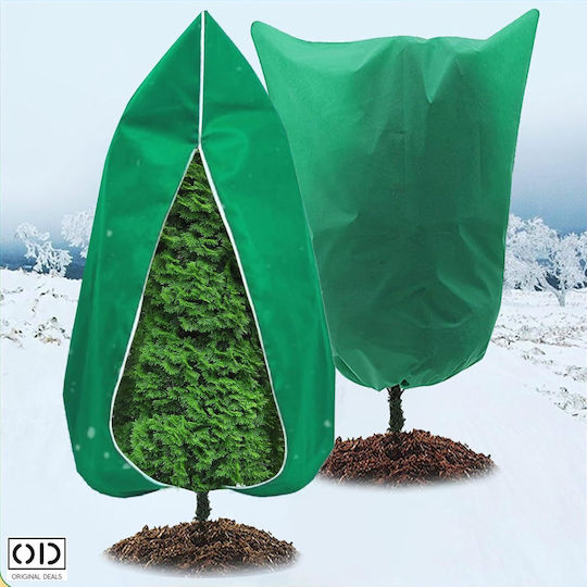 Original Deals Anti-Frost Sack Cover Trees Flowers Outdoor Plants Protects Against Snow Frost Birds Harmful Insects Waterproof Material Zipper Drawstring Size 60 x 80 cm Green
