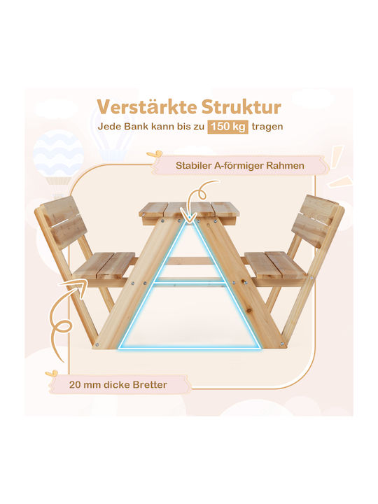 Kindertisch aus Holz Costway