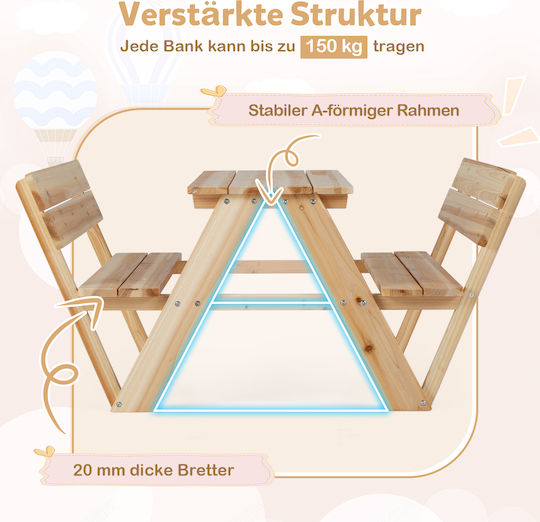 Kids Table made of Wood Costway