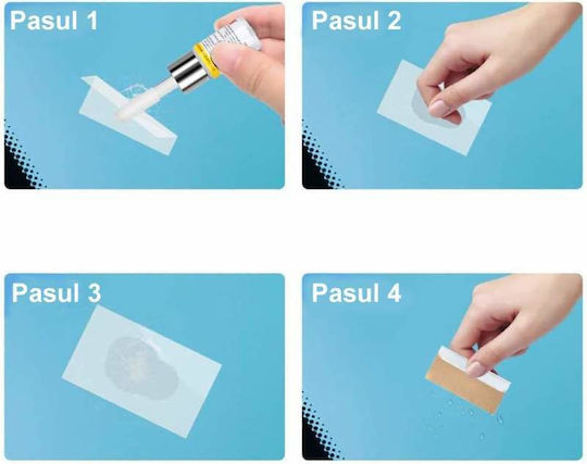 Windshield Crack Repair Kit Siks Liquid Adhesive Cracks Chips Quick Drying Includes 5 Films