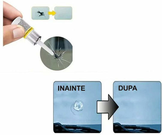 Windshield Crack Repair Kit Siks Liquid Adhesive Cracks Chips Quick Drying Includes 5 Films